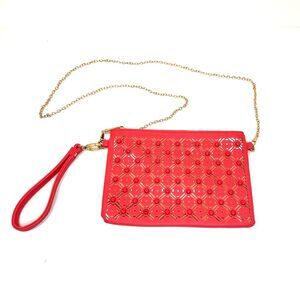 Coral Crossbody Clutch with Gold Chain by NY & Co.